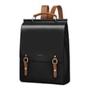Cnoles Leather & Microfiber Backpack Purse