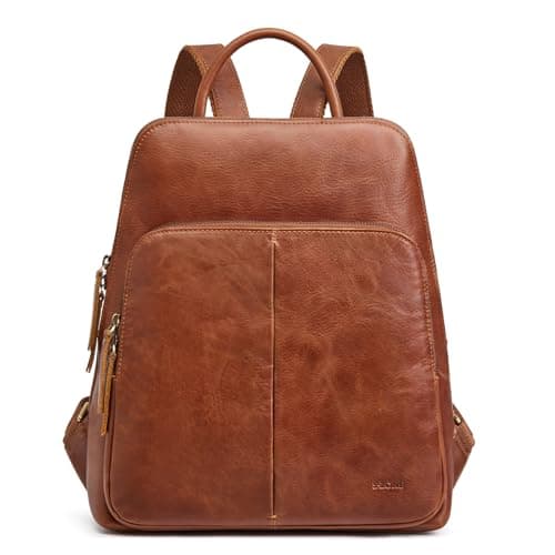 S-ZONE Small Full-Grain Backpack Purse (RFID pocket)