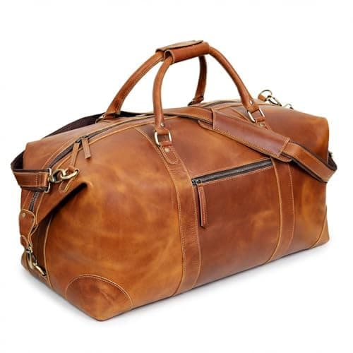 Cuero Full Grain Buffalo Leather Duffle (28")