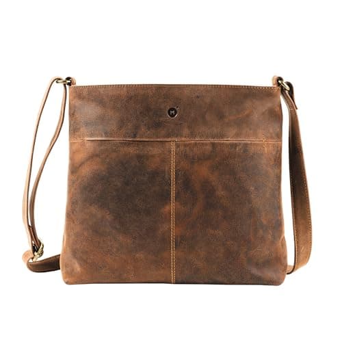 moonster Handmade Full Grain Buffalo Leather Crossbody