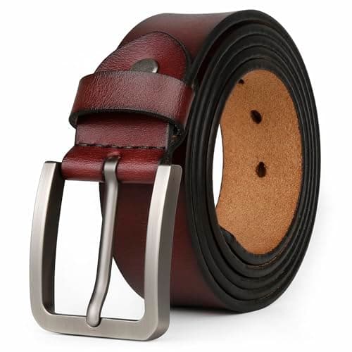JingHao Big and Tall Genuine Leather Belt (28"-64")
