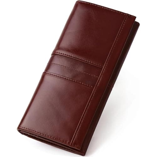 FREYAMIRA RFID Blocking Long Bifold Wallet
