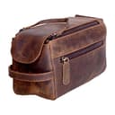 KomalC Buffalo Leather Toiletry Bag (9.5 in)