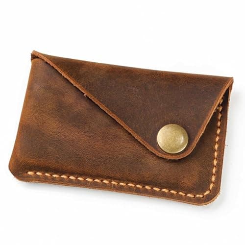 D&M leather studio Handmade Full-Grain Distressed Card Holder