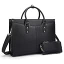 Masa Kawa Leather Laptop Tote Briefcase for Women (15.6")
