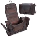 Polare Full-Grain Leather Toiletry Bag with Hanging Hook