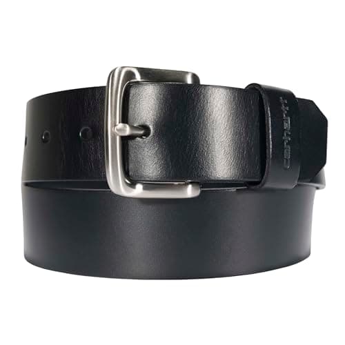 Carhartt Bridle Leather Belt, Nickel Roller Buckle (52")