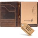 Wanderings Vegetable-Tanned Leather Padfolio (10 x 13", Vintage Brown)