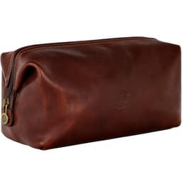 Time Resistance Italian Vegetable-Tanned Leather Dopp Kit