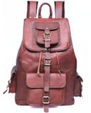 DEKVIO Genuine Leather Backpack (20", XL)