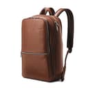 Samsonite Classic Leather Slim Backpack (Cognac)