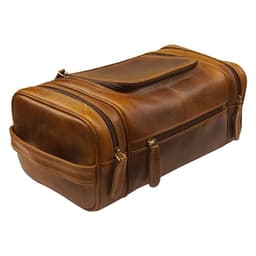 ELIZO Extra-Large Hanging Leather Dopp Kit