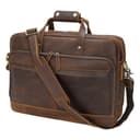 Masa Kawa 17" Leather Briefcase Messenger